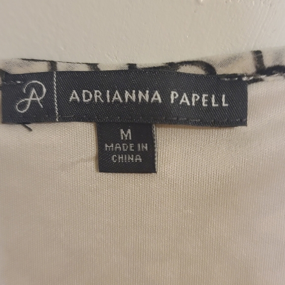 Adrianna Papell Cream and Black Blouse - Picture 5 of 9